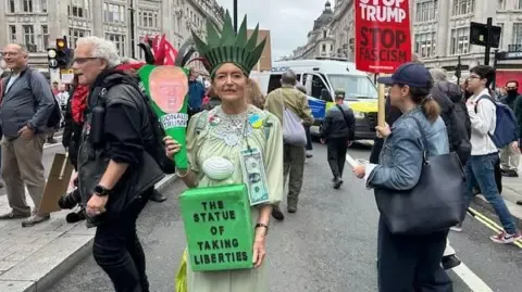 Thousands Activists Gather in Heart of London to Oppose President Trump's Second State Visit